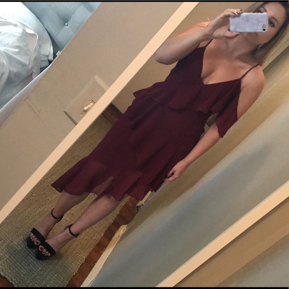 Majorelle Pixie Dress in Burgundy